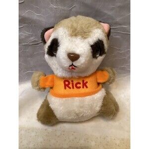 Shirt Tales Rick Raccoon Vintage 1980s Plush Stuffed Toy Hallmark Hasbro 7"